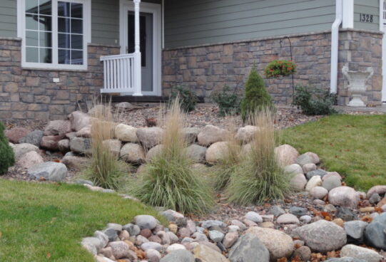 rock garden at house